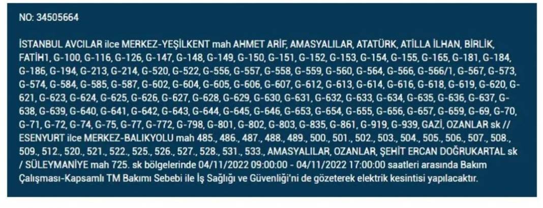 İstanbullular dikkat! 21 ilçede elektrik kesintisi 19